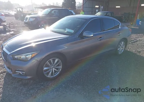 2014 Infiniti Q50 Premium z USA, uszkodzony, nr VIN JN1BV7AR7EM691563